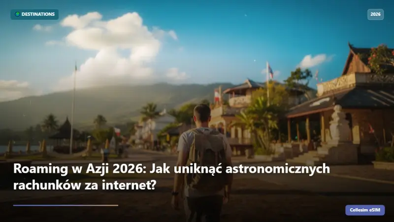 Roaming w Azji 2026: Jak uniknąć astronomicznych rachunków za internet?