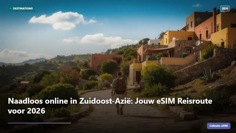 Naadloos online in Zuidoost-Azië: Jouw eSIM Reisroute voor 2026