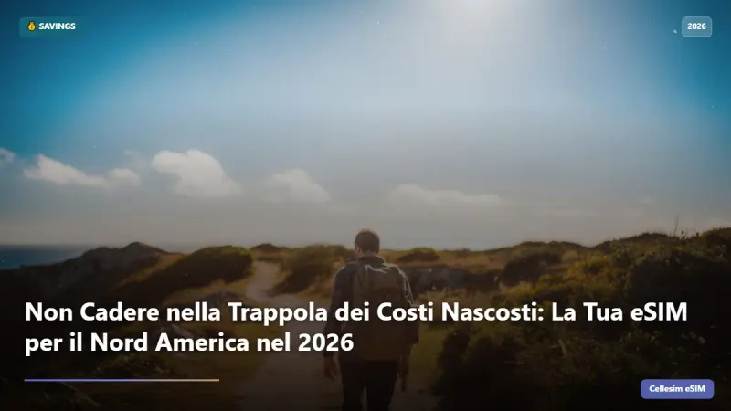 Non Cadere nella Trappola dei Costi Nascosti: La Tua eSIM per il Nord America nel 2026
