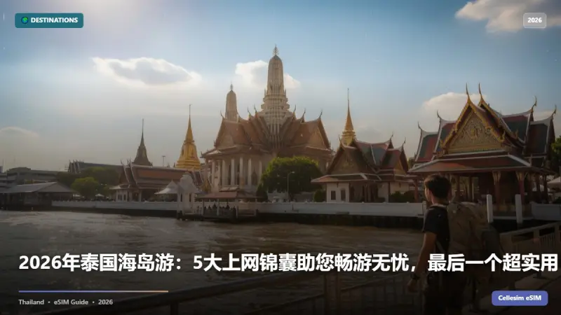2026年泰国海岛游：5大上网锦囊助您畅游无忧，最后一个超实用！