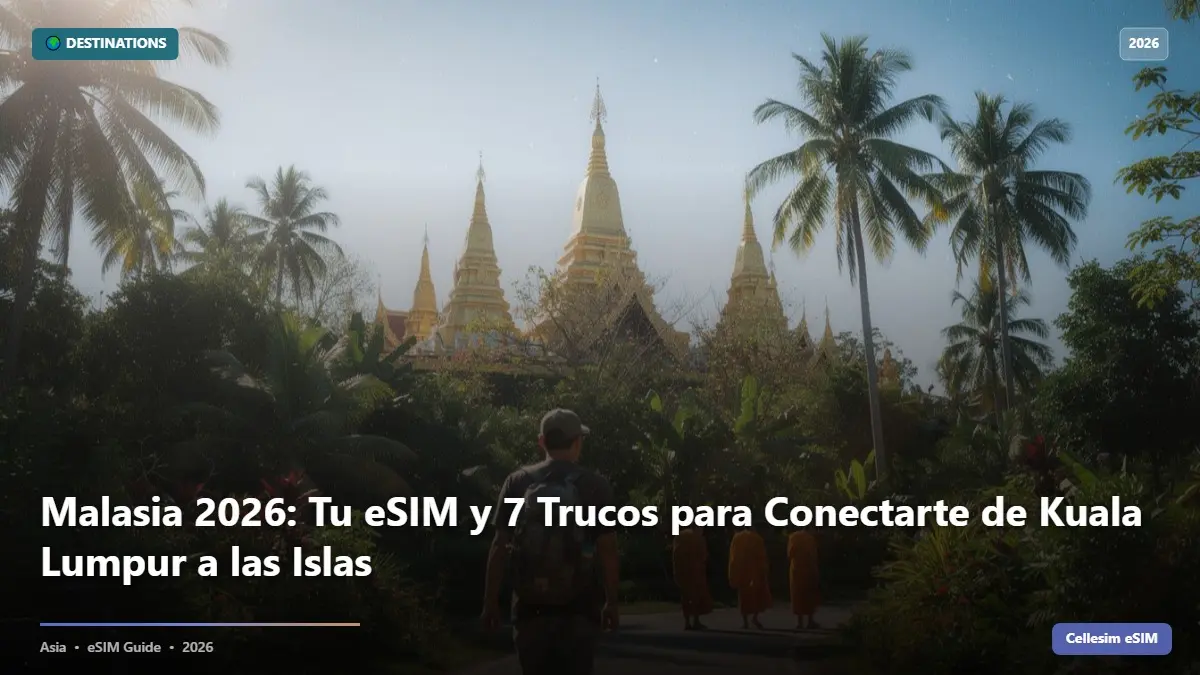 Malasia 2026: Tu eSIM y 7 Trucos para Conectarte de Kuala Lumpur a las Islas