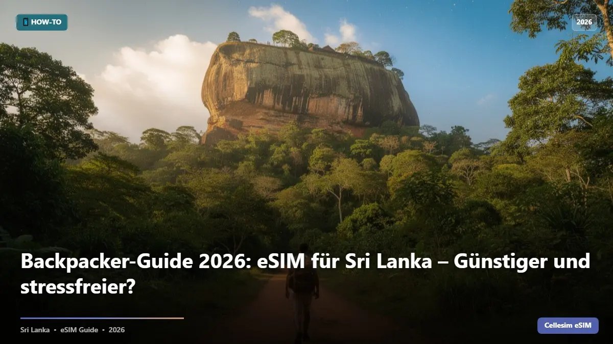 Backpacker-Guide 2026: eSIM für Sri Lanka – Günstiger und stressfreier?