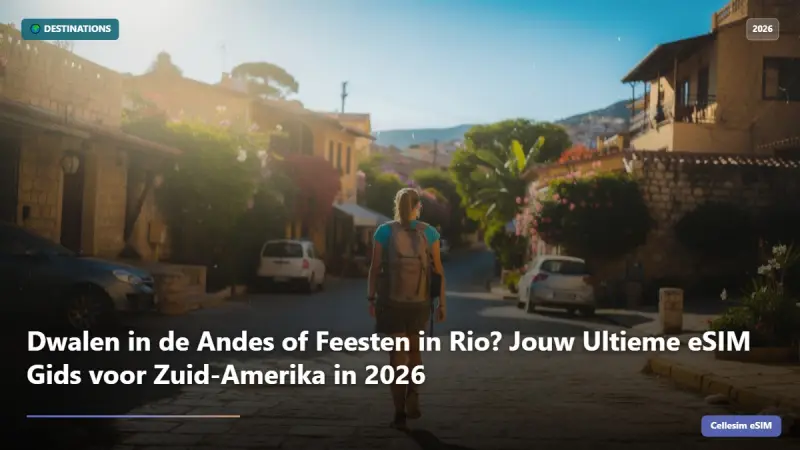 Dwalen in de Andes of Feesten in Rio? Jouw Ultieme eSIM Gids voor Zuid-Amerika in 2026