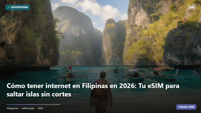 Cómo tener internet en Filipinas en 2026: Tu eSIM para saltar islas sin cortes