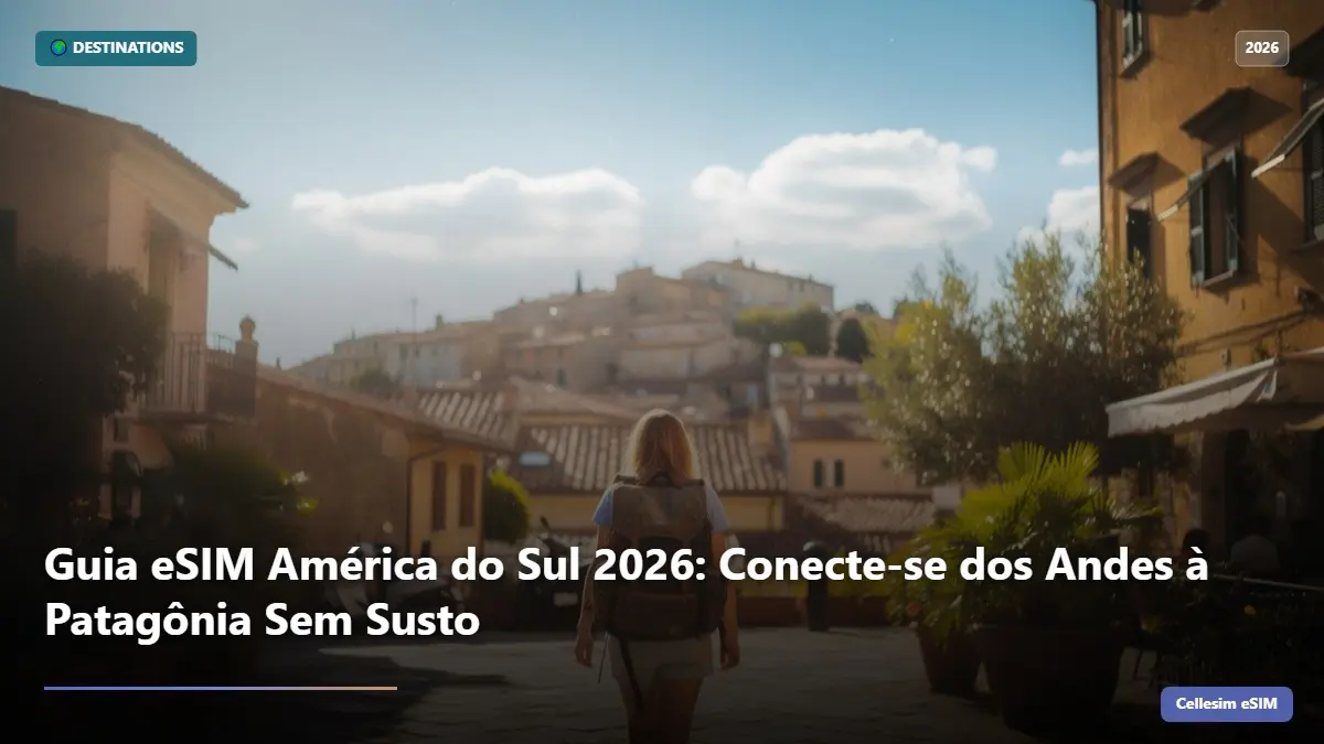Guia eSIM América do Sul 2026: Conecte-se dos Andes à Patagônia Sem Susto