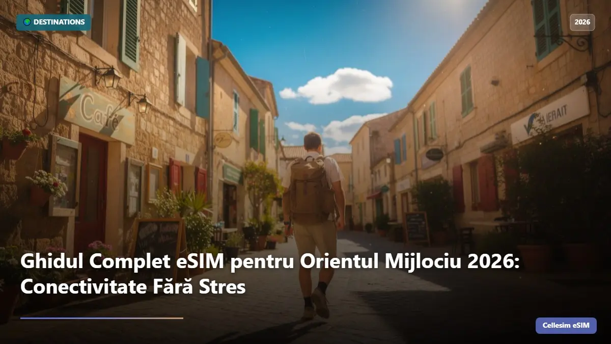 Ghidul Complet eSIM pentru Orientul Mijlociu 2026: Conectivitate Fără Stres
