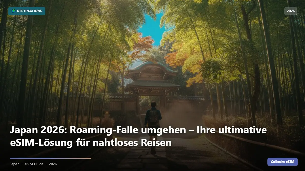 Japan 2026: Roaming-Falle umgehen – Ihre ultimative eSIM-Lösung für nahtloses Reisen