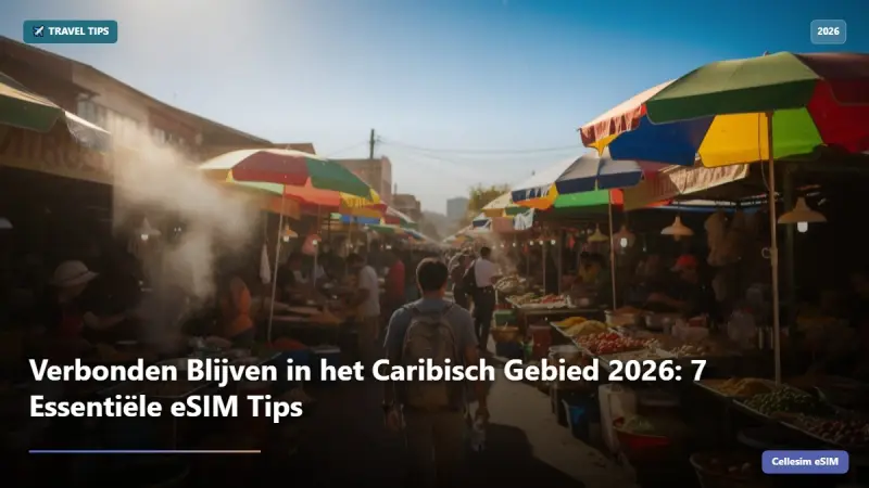 Verbonden Blijven in het Caribisch Gebied 2026: 7 Essentiële eSIM Tips