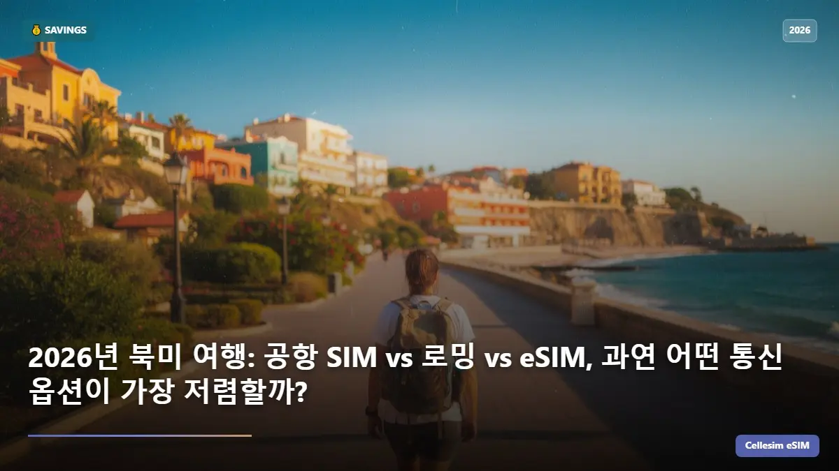 2026년 북미 여행: 공항 SIM vs 로밍 vs eSIM, 과연 어떤 통신 옵션이 가장 저렴할까?