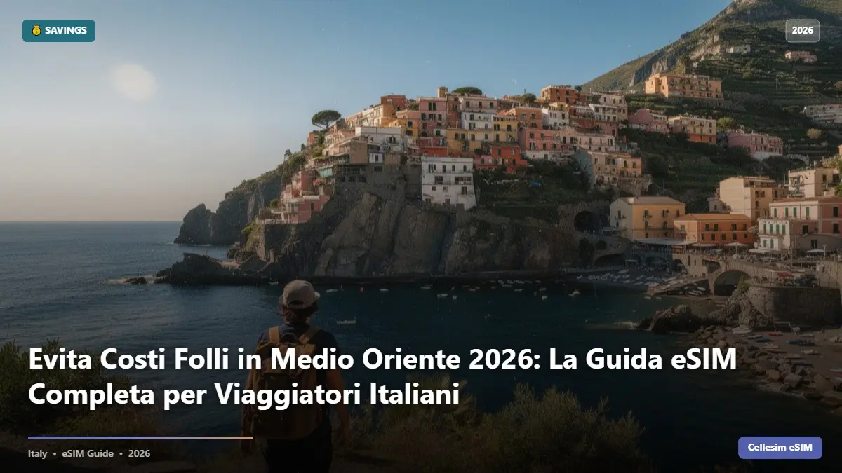 Evita Costi Folli in Medio Oriente 2026: La Guida eSIM Completa per Viaggiatori Italiani