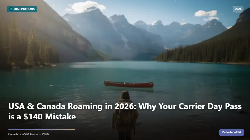 USA & Canada Roaming in 2026: Why Your Carrier Day Pass is a $140 Mistake