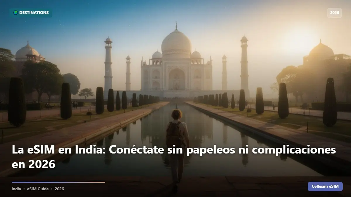 La eSIM en India: Conéctate sin papeleos ni complicaciones en 2026