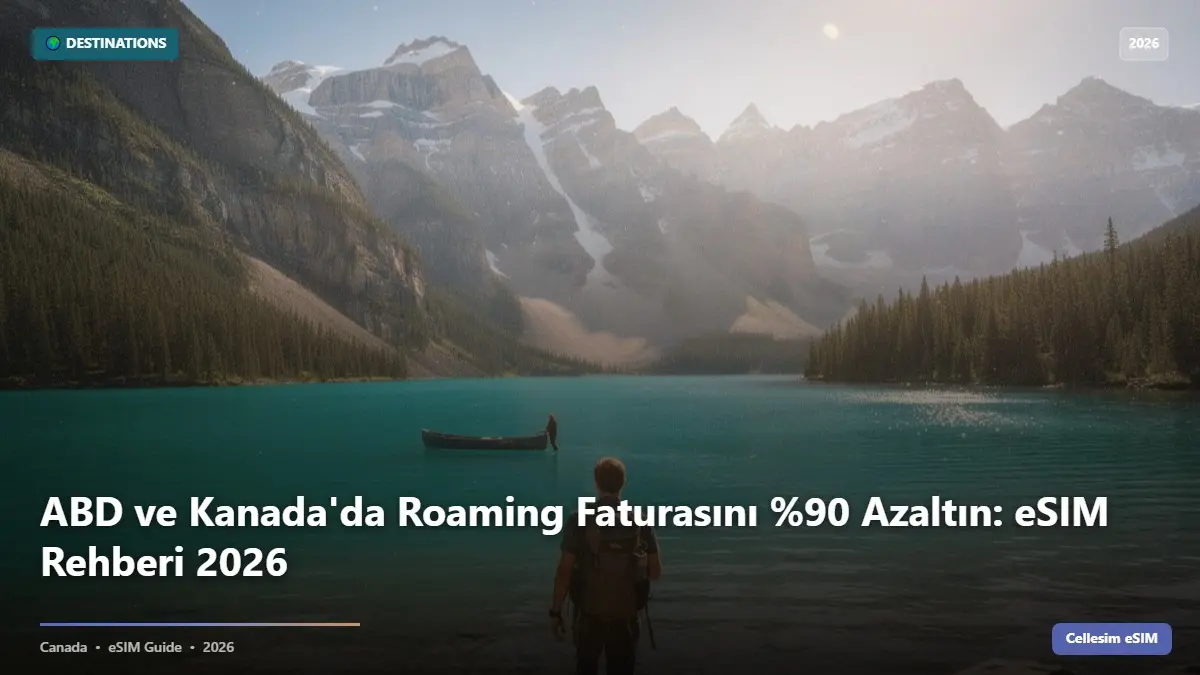 ABD ve Kanada'da Roaming Faturasını %90 Azaltın: eSIM Rehberi 2026