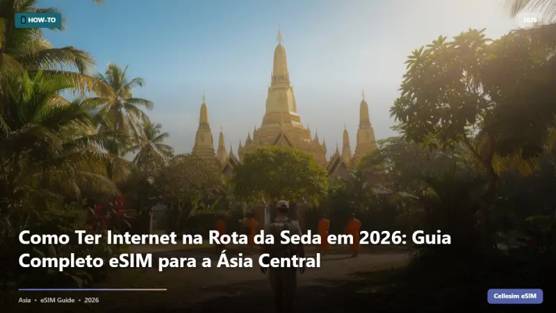 Como Ter Internet na Rota da Seda em 2026: Guia Completo eSIM para a Ásia Central