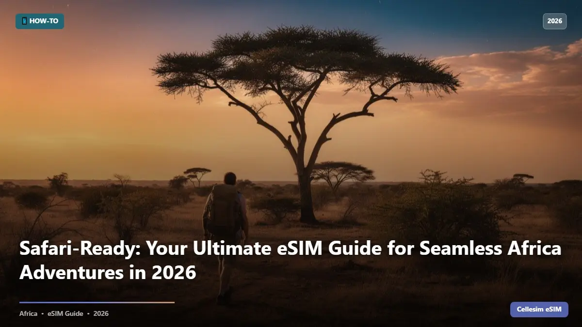 Safari-Ready: Your Ultimate eSIM Guide for Seamless Africa Adventures in 2026