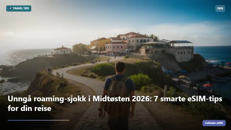 Unngå roaming-sjokk i Midtøsten 2026: 7 smarte eSIM-tips for din reise