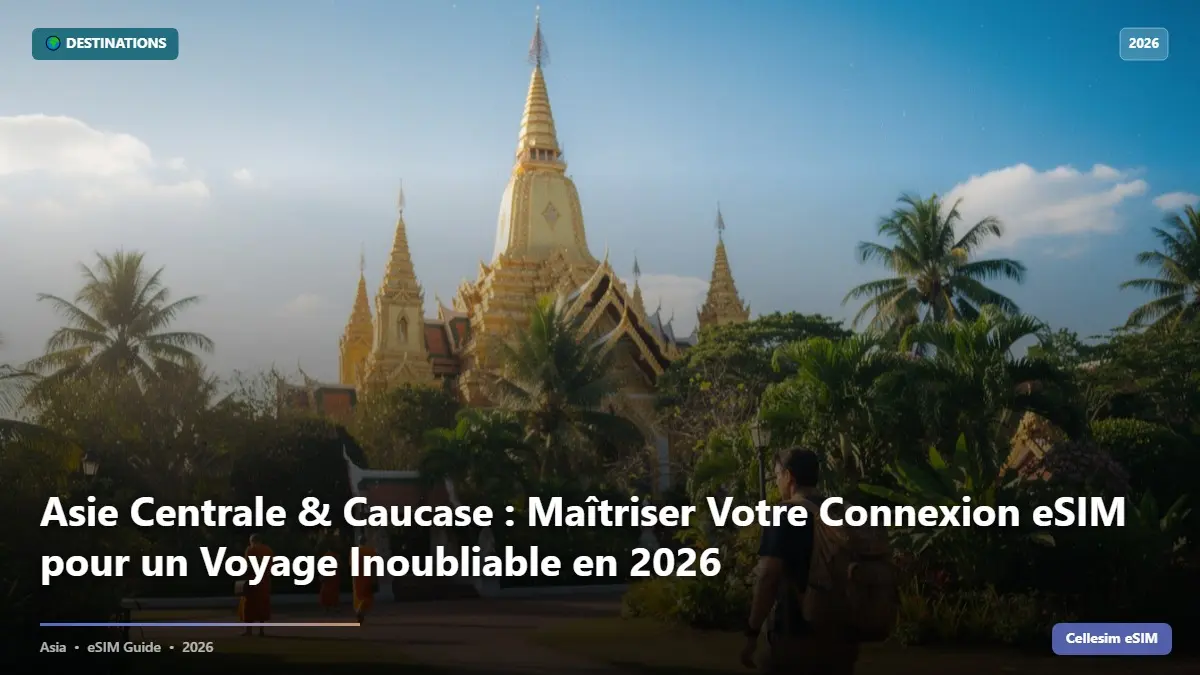 Asie Centrale & Caucase : Maîtriser Votre Connexion eSIM pour un Voyage Inoubliable en 2026