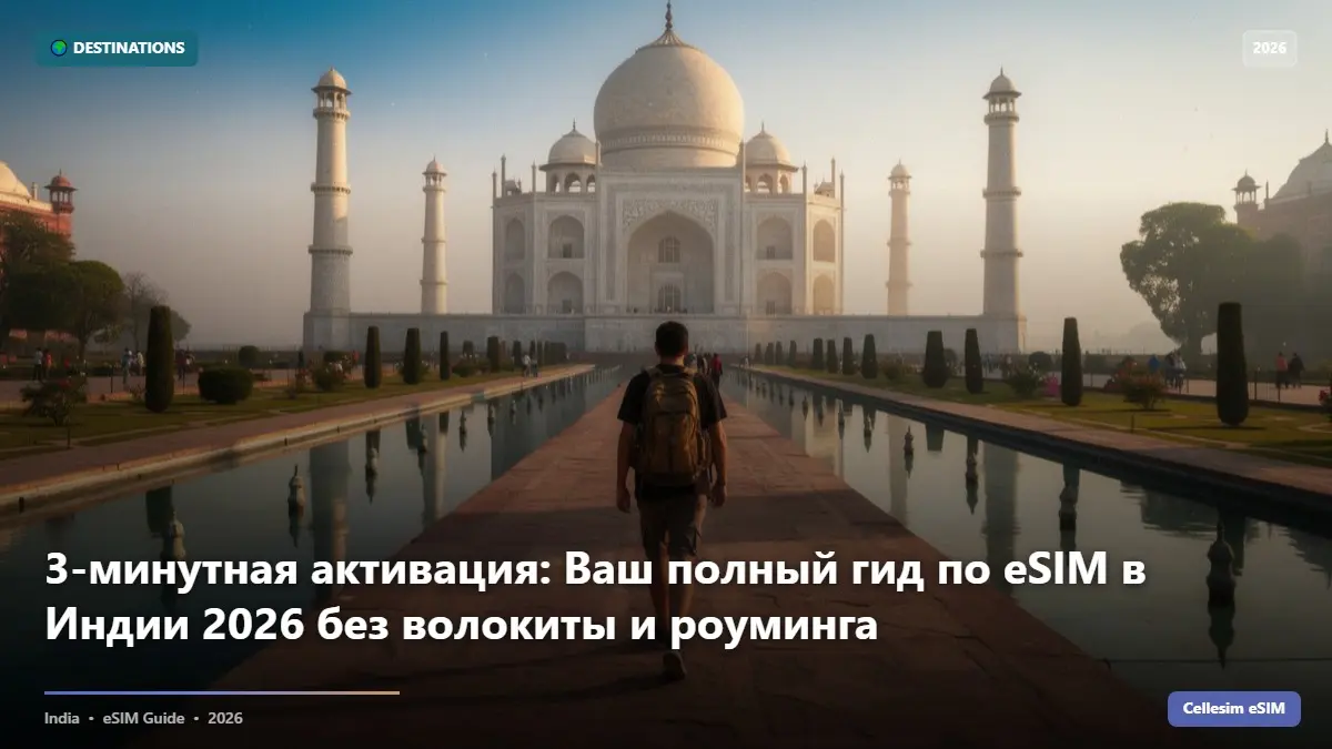 3-минутная активация: Ваш полный гид по eSIM в Индии 2026 без волокиты и роуминга