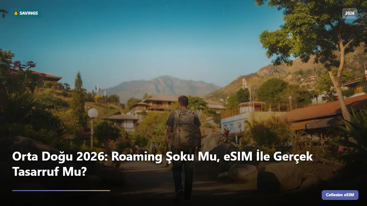 Orta Doğu 2026: Roaming Şoku Mu, eSIM İle Gerçek Tasarruf Mu?