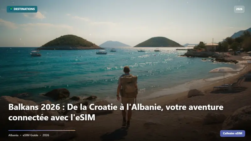 Balkans 2026 : De la Croatie à l'Albanie, votre aventure connectée avec l'eSIM
