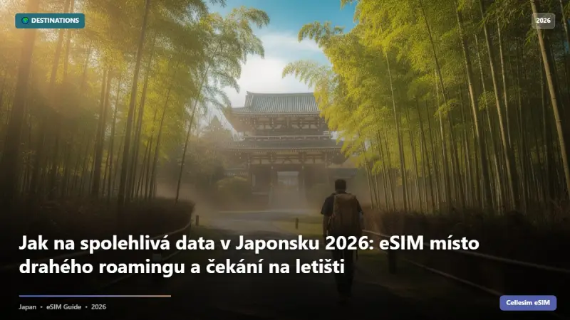 Jak na spolehlivá data v Japonsku 2026: eSIM místo drahého roamingu a čekání na letišti
