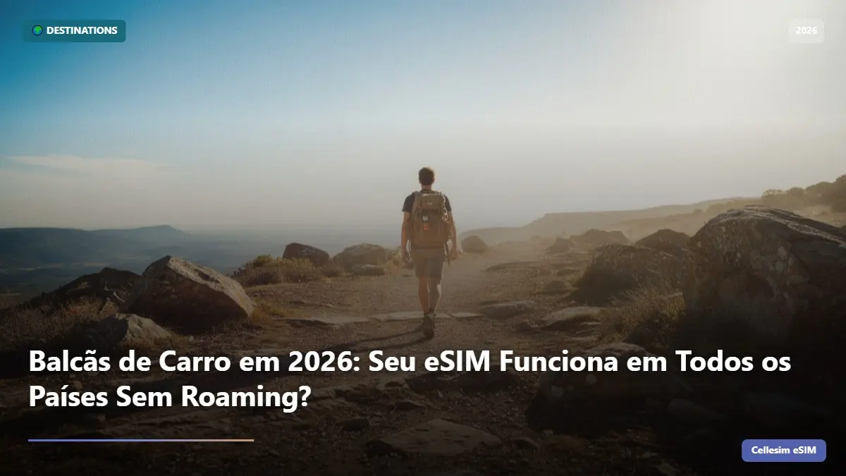 Balcãs de Carro em 2026: Seu eSIM Funciona em Todos os Países Sem Roaming?