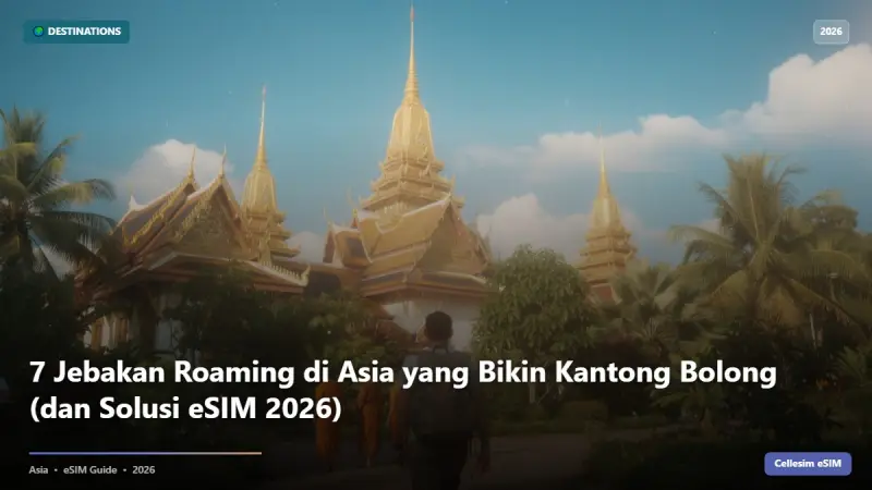 7 Jebakan Roaming di Asia yang Bikin Kantong Bolong (dan Solusi eSIM 2026)