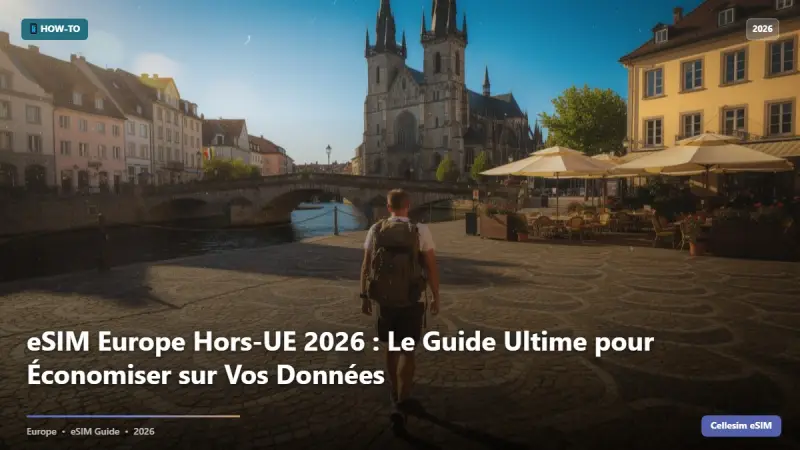 eSIM Europe Hors-UE 2026 : Le Guide Ultime pour Économiser sur Vos Données
