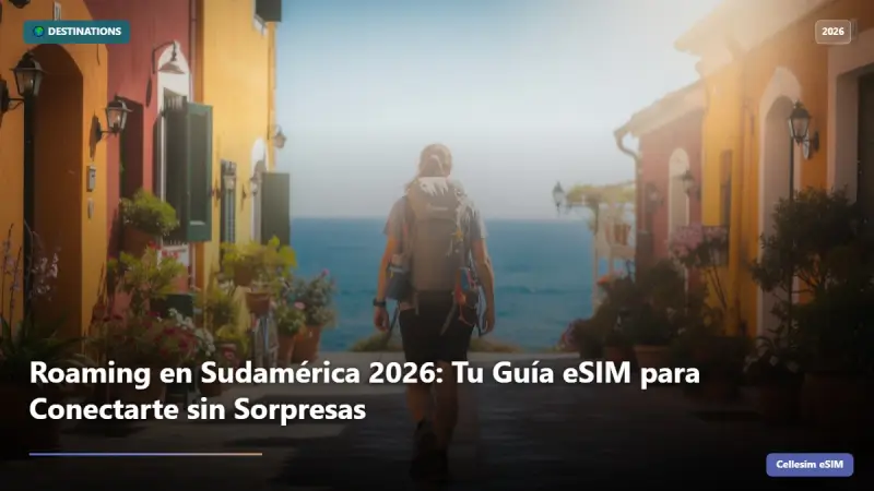 Roaming en Sudamérica 2026: Tu Guía eSIM para Conectarte sin Sorpresas