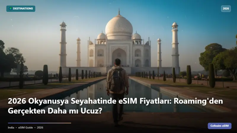 2026 Okyanusya Seyahatinde eSIM Fiyatları: Roaming'den Gerçekten Daha mı Ucuz?