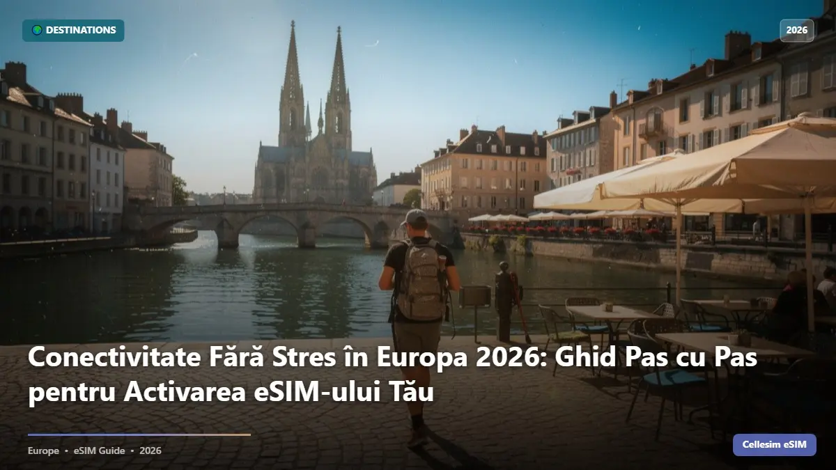 Conectivitate Fără Stres în Europa 2026: Ghid Pas cu Pas pentru Activarea eSIM-ului Tău