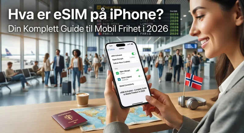 Hva er eSIM på iPhone? Din Komplett Guide til Mobil Frihet i 2026