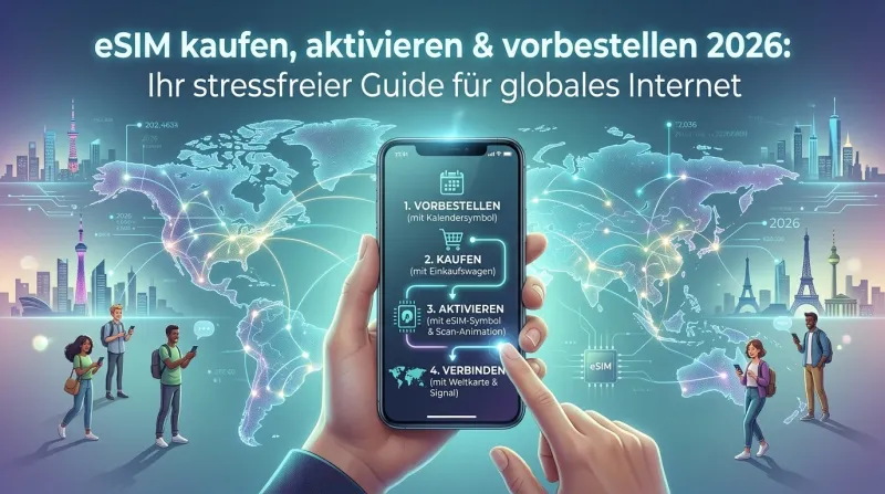 eSIM kaufen, aktivieren & vorbestellen 2026: Ihr stressfreier Guide für globales Internet