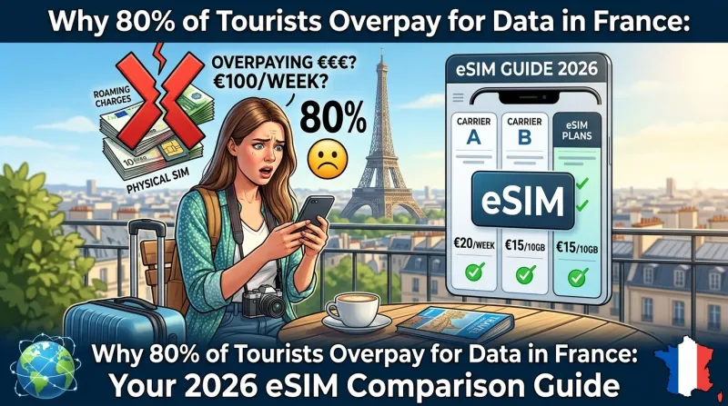 Why 80% of Tourists Overpay for Data in France: Your 2026 eSIM Comparison Guide