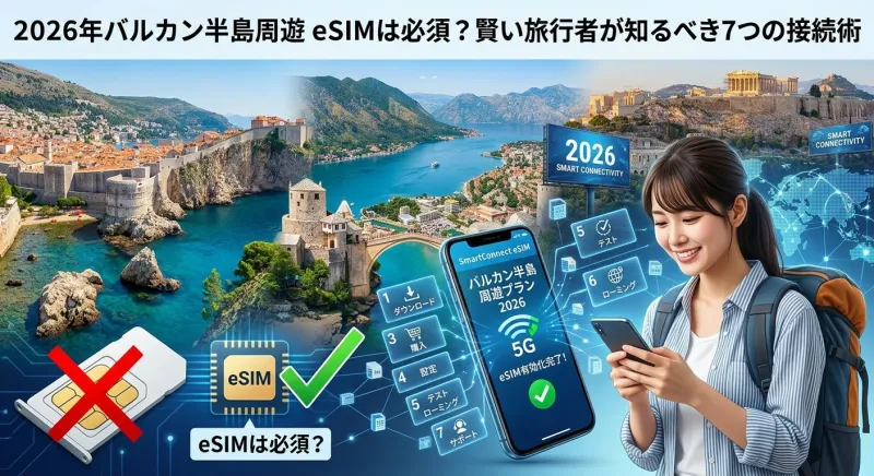 2026年バルカン半島周遊 eSIMは必須？賢い旅行者が知るべき7つの接続術