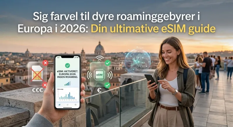 Sig farvel til dyre roaminggebyrer i Europa i 2026: Din ultimative eSIM guide