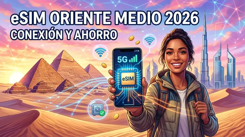 Guía Definitiva eSIM Oriente Medio 2026: Conexión Total y Ahorro en tu Viaje