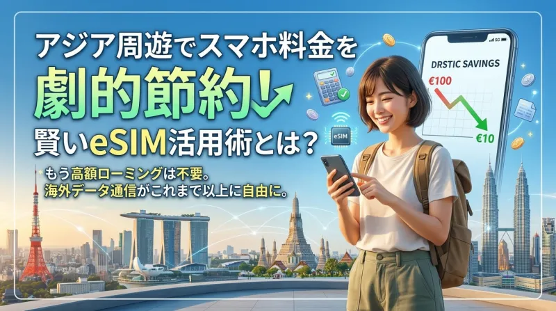 アジア周遊でスマホ料金を劇的節約！賢いeSIM活用術とは？