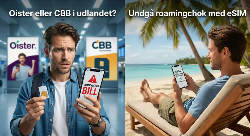 Oister eller CBB i udlandet? Undgå roamingchok med eSIM