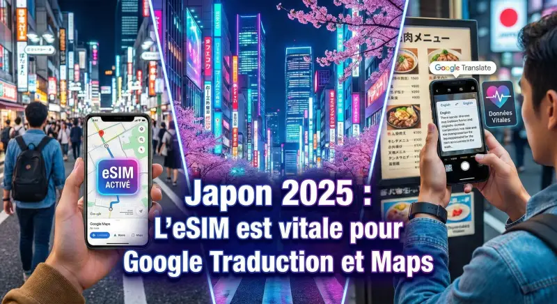 Japon 2025 : L'eSIM est vitale pour Google Traduction et Maps