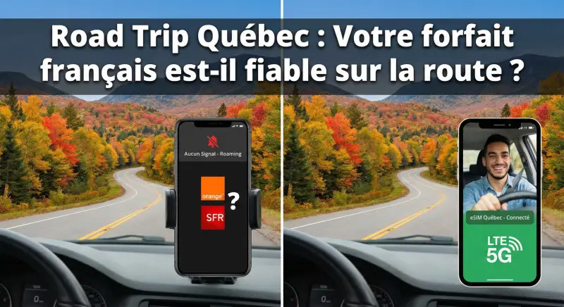 Road Trip Québec : Votre forfait français est-il fiable sur la route ?