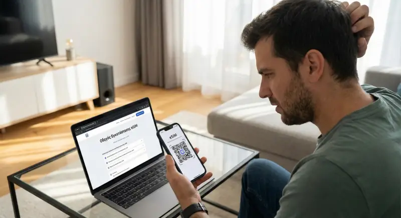 Έχω μόνο ένα κινητό, πώς θα σκανάρω το QR Code; (Οδηγός Εγκατάστασης eSIM)