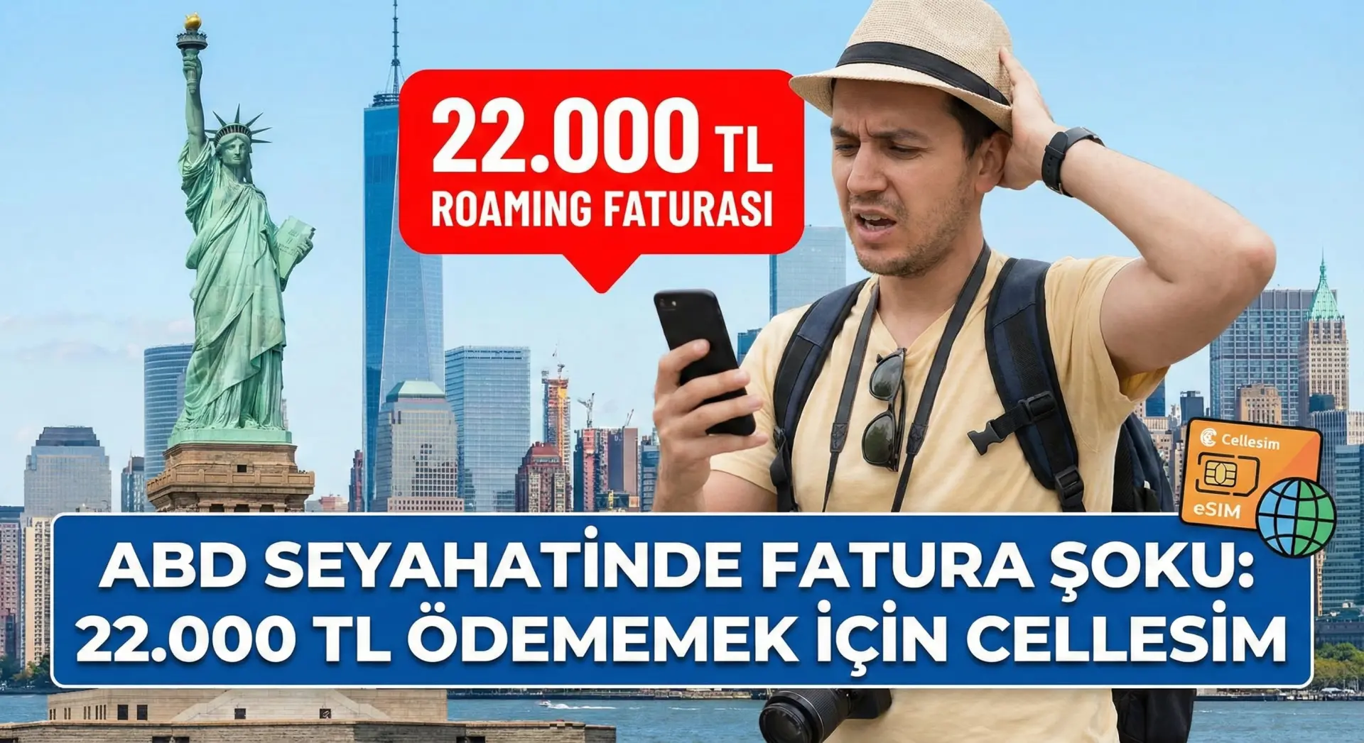 ABD Seyahatinde Fatura Şoku: 22.000 TL Ödememek İçin Cellesim