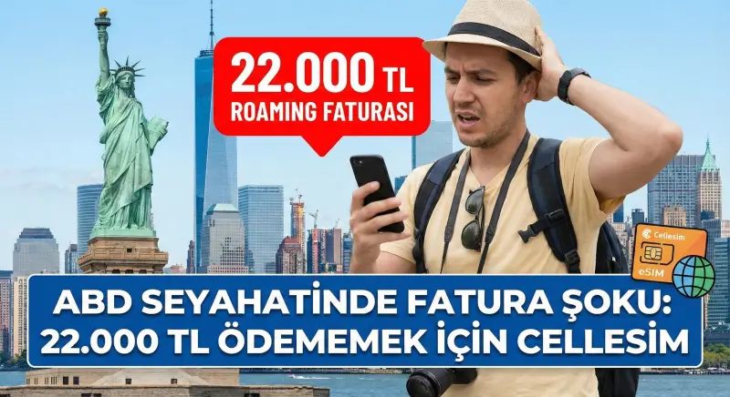 ABD Seyahatinde Fatura Şoku: 22.000 TL Ödememek İçin Cellesim