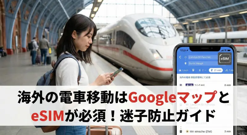 海外の電車移動はGoogleマップとeSIMが必須！迷子防止ガイド