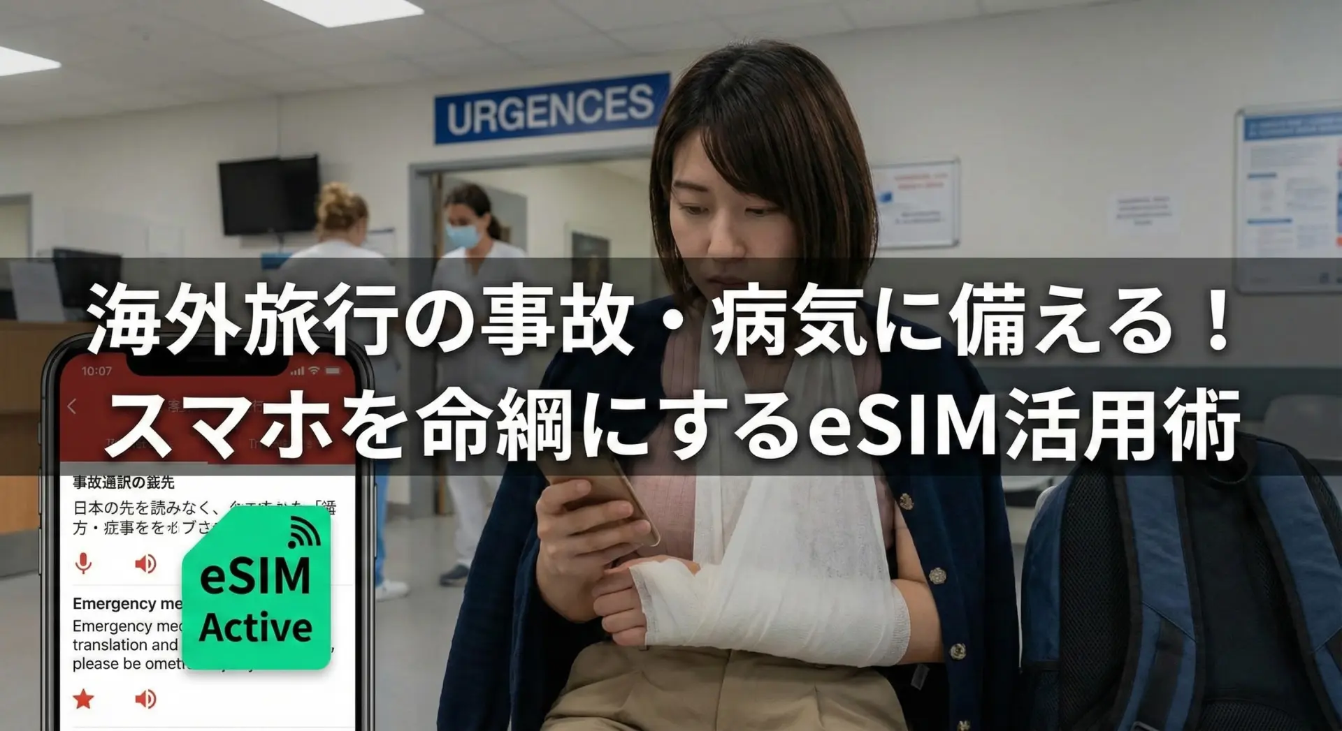 海外旅行の事故・病気に備える！スマホを命綱にするeSIM活用術