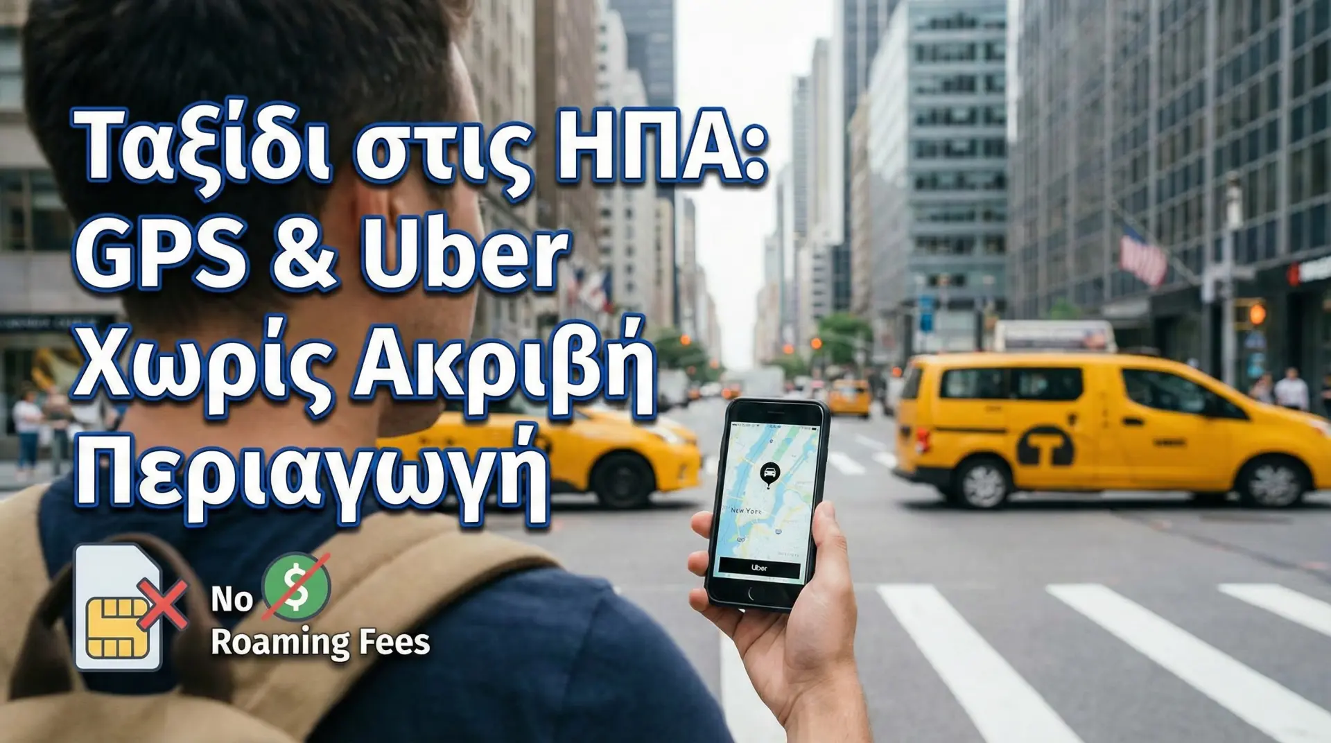 Ταξίδι στις ΗΠΑ: GPS & Uber Χωρίς Ακριβή Περιαγωγή