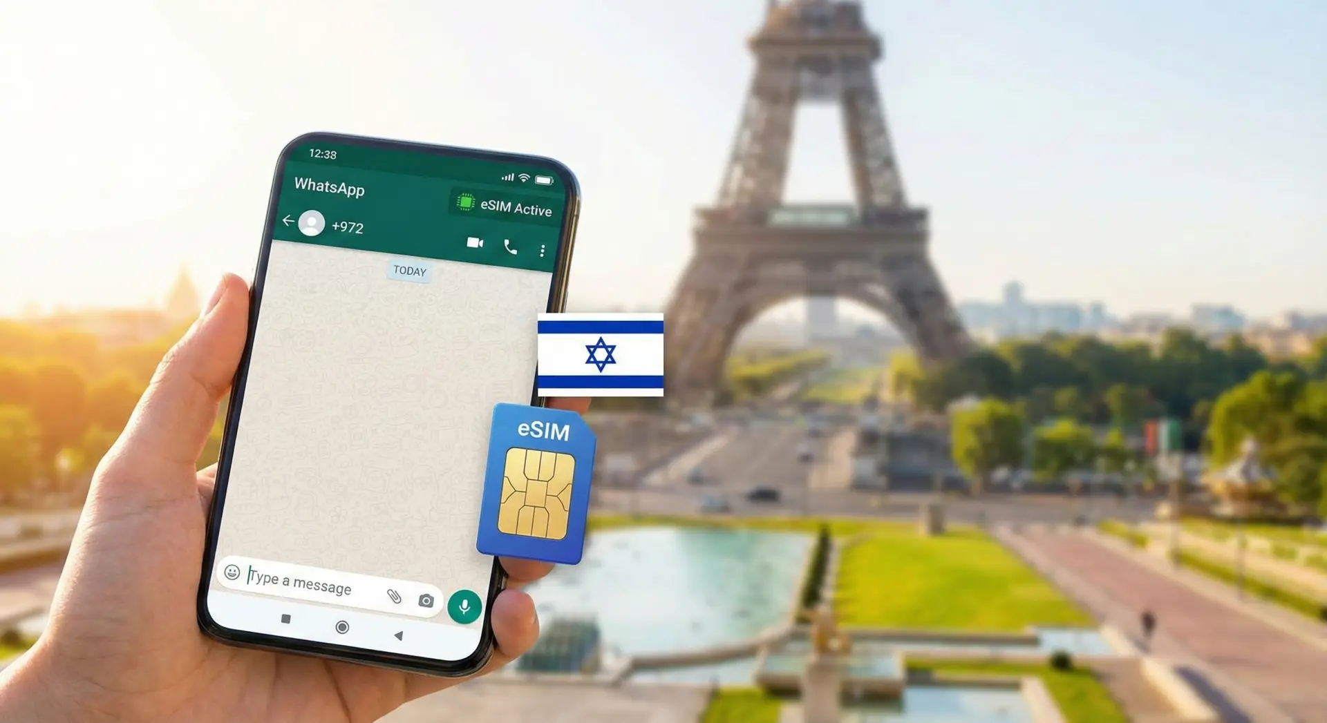 וואטסאפ בחו"ל: איך לשמור על המספר הישראלי עם eSIM?