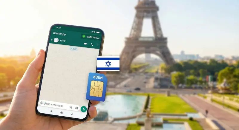 וואטסאפ בחו"ל: איך לשמור על המספר הישראלי עם eSIM?