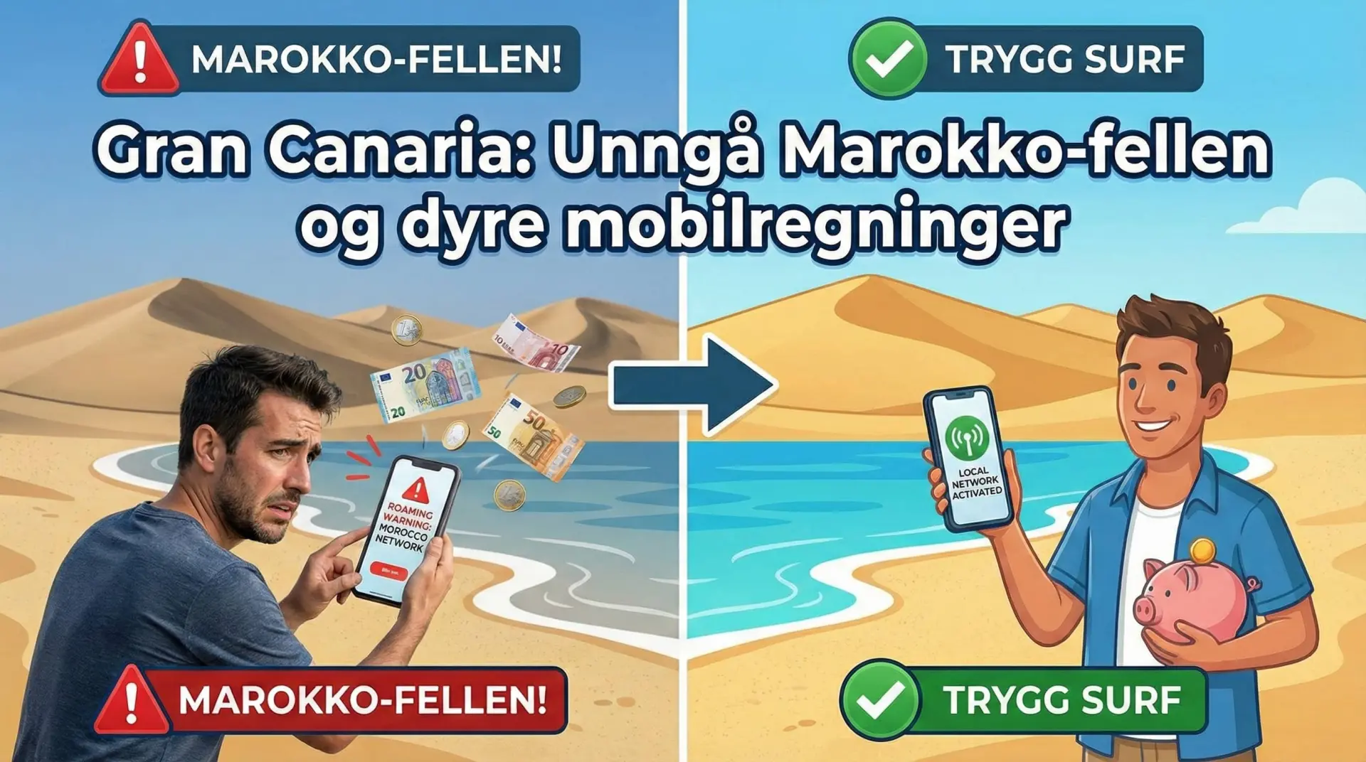 Gran Canaria: Unngå Marokko-fellen og dyre mobilregninger